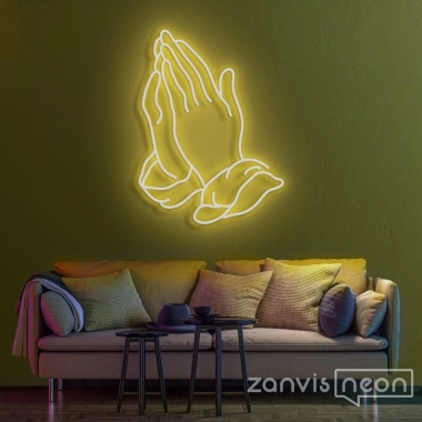 Đèn LED Neon Hình Chập Tay Treo Tường - Kèm nguồn và dán, Giá ưu đãi 389k