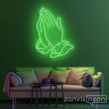 Đèn LED Neon Hình Chập Tay Treo Tường - Kèm nguồn và dán, Giá ưu đãi 389k