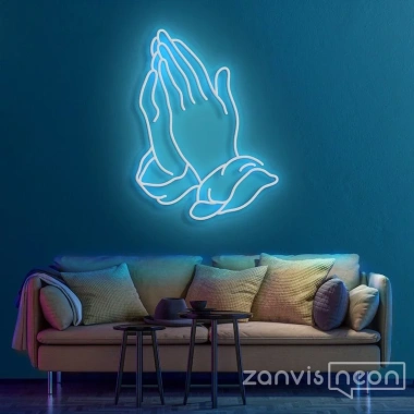Đèn LED Neon Hình Chập Tay Treo Tường - Kèm nguồn và dán, Giá ưu đãi 389k