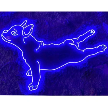 Đèn LED Neon Hình Con Chó Treo Tường - Nguồn & Miếng Dán, Giá Chỉ 100.000₫