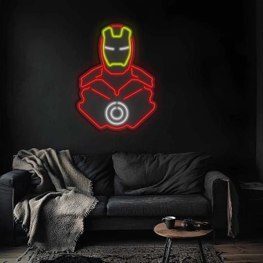 Đèn LED Neon Iron Man treo tường – nhiều mẫu, kèm nguồn, miếng dán, giá 329.000₫