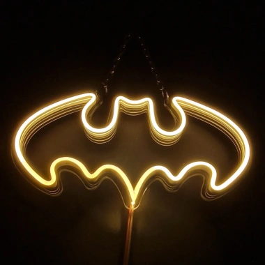 Đèn LED Neon Logo Batman - Phòng ngủ, Tặng nguồn miếng dán, Giá 50.000 VND