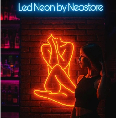 Đèn LED Neon Trang Trí Cô Gái Treo Tường - Nhiều mẫu, nguồn và miếng dán - 90.000 VND