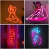 Đèn LED Neon Trang Trí Cô Gái Treo Tường - Nhiều mẫu, nguồn và miếng dán - 90.000 VND 2