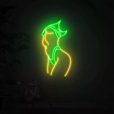 Đèn LED Neon Trang Trí Cô Gái Treo Tường - Nhiều mẫu, nguồn và miếng dán - 90.000 VND