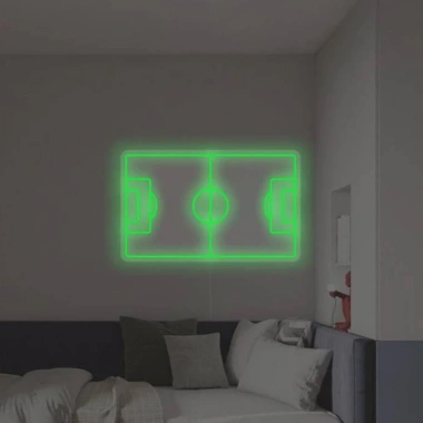 Đèn LED Neon Trang Trí Hình Sân Bóng Treo Tường - Nhiều Mẫu, Kèm Nguồn & Miếng Dán, Giá 80.000₫
