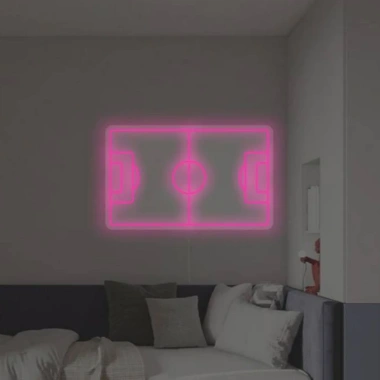 Đèn LED Neon Trang Trí Hình Sân Bóng Treo Tường - Nhiều Mẫu, Kèm Nguồn & Miếng Dán, Giá 80.000₫