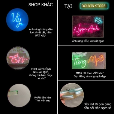 Đèn LED Neon trang trí quán nhậu Quà Tặng Cực Chất, kèm Băng Dính 3m, chỉ 9.000₫