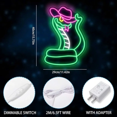 Đèn LED Neon Trang Trí Tết Ất Tỵ Hình Con Rắn Nhiều Mẫu Kèm Nguồn và Miếng Dán Treo Tường 8 Đèn LED Neon Trang Trí Tết Ất Tỵ Hình Con Rắn Nhiều Mẫu Kèm Nguồn và Miếng Dán Treo Tường 8