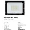 Đèn LED Pha Rạng Đông 100W 6.500K CP10 220V – Ánh sáng, chính hãng, tiết kiệm 3