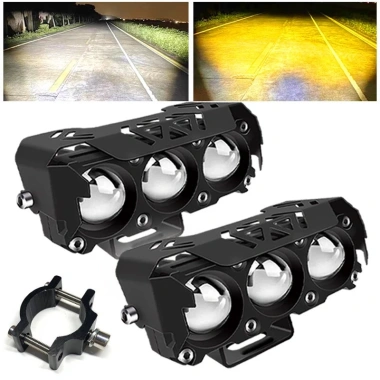 Đèn LED sương mù hai màu Hi/Chùm thấp MONQIQI 12V-24V – giá 76.000 VND 6 Đèn LED sương mù hai màu Hi/Chùm thấp MONQIQI 12V-24V – giá 76.000 VND 6