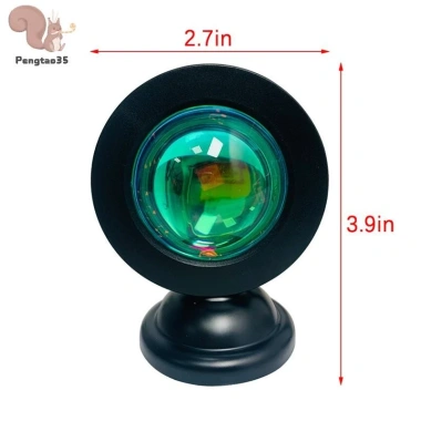 Đèn Led USB Hoàng Hôn Máy chiếu neon trang trí nhà, đèn ngủ di động, ánh sáng tâm trạng COD 60.9k