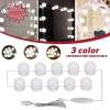 Đèn LED Vanity PNPIA - Bộ đèn gương USB cho bàn trang điểm, ánh sáng 3 màu, tiết kiệm