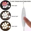 Đèn LED Vanity PNPIA - Bộ đèn gương USB cho bàn trang điểm, ánh sáng 3 màu, tiết kiệm 7