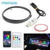 Đèn LED viền taplo dải Acrylic USB 64 màu RGB - 12 chế độ, giá chỉ 110.000₫