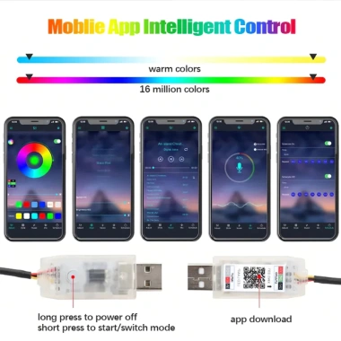 Đèn LED viền taplo dải Acrylic USB 64 màu RGB - 12 chế độ, giá chỉ 110.000₫ 3 Đèn LED viền taplo dải Acrylic USB 64 màu RGB - 12 chế độ, giá chỉ 110.000₫ 3