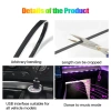 Đèn LED viền taplo dải Acrylic USB 64 màu RGB - 12 chế độ, giá chỉ 110.000₫ 4