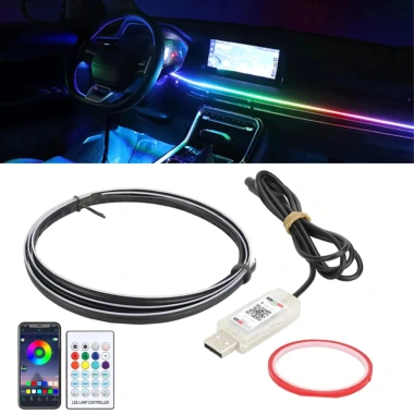 Đèn LED viền taplo dải Acrylic USB 64 màu RGB - 12 chế độ, giá chỉ 110.000₫ 5 Đèn LED viền taplo dải Acrylic USB 64 màu RGB - 12 chế độ, giá chỉ 110.000₫ 5