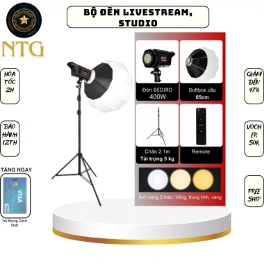 Đèn mặt trăng A111 chuyên studio - Chân đèn chắc chắn, siêu phẩm Livestream, giá 357.700₫