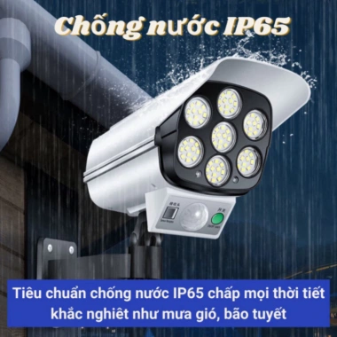 Đèn Năng Lượng Giả Camera Ngoài Trời - Cảm Biến Tự Động, Chống Nước, Điều Khiển Từ Xa, Tiết Kiệm Năng Lượng 4