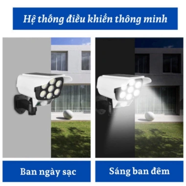 Đèn Năng Lượng Giả Camera Ngoài Trời - Cảm Biến Tự Động, Chống Nước, Điều Khiển Từ Xa, Tiết Kiệm Năng Lượng 9
