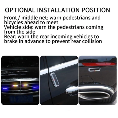 Đèn nhấp nháy năng lượng mặt trời HAPPYLEAF66 không dây, LED chống nước, bảo vệ đuôi xe máy - 53.350₫