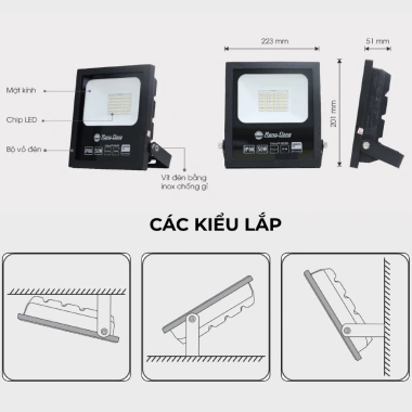 Đèn pha LED 100W Rạng Đông CP06 - Siêu sáng, chiếu sáng ngoài trời, giảm giá 5 Đèn pha LED 100W Rạng Đông CP06 - Siêu sáng, chiếu sáng ngoài trời, giảm giá 5