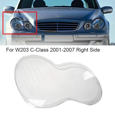 Đèn pha trước trái trong suốt Ống kính cho Mercedes Benz W203 C-Class 2.001-2.007 - Giá chỉ 564.300₫