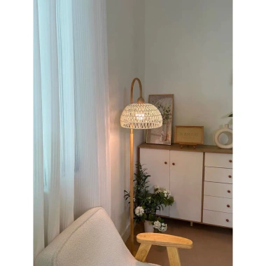 Đèn sàn dệt mây CM50 - Ánh sáng ấm áp phòng khách, giường ngủ, giá 295.000đ 4
