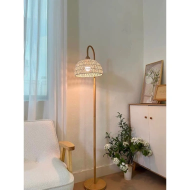 Đèn sàn dệt mây CM50 - Ánh sáng ấm áp phòng khách, giường ngủ, giá 295.000đ 7