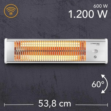 Đèn Sưởi Tắm TROTEC IR1.200S Nhập Đức - 1.200W Nhiệt, Tiết Kiệm Năng Lượng, BH 12 Tháng