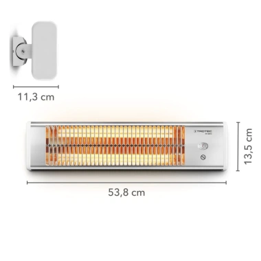 Đèn Sưởi Tắm TROTEC IR1.200S Nhập Đức - 1.200W Nhiệt, Tiết Kiệm Năng Lượng, BH 12 Tháng