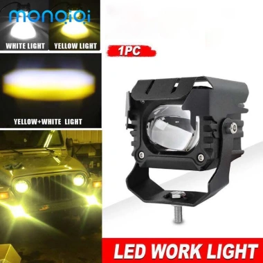 Đèn sương mù LED 12D 3 inch 100W 6.000K 12V - Siêu sáng cho xe máy, ô tô, giá 76.000₫