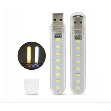 Đèn USB 8 LED Siêu Sáng Trắng - Giá chỉ 23.000 VND, Tiết Kiệm Năng Lượng, Dễ Mang