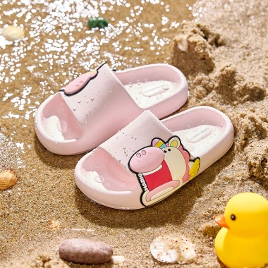 Dép bé gái Mario kỳ lân hồng - Dép lê trẻ em động vật dễ thương, giá chỉ 153.000đ