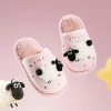 Dép bông cừu Mario bé gái hồng ấm áp mùa đông cotton thời trang trẻ em - Giá 206.388 VND 5