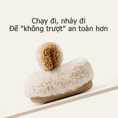 Dép bông Mario trẻ 1‑3 tuổi mùa đông, chống trượt, dễ thương – chỉ 155.999₫ 5