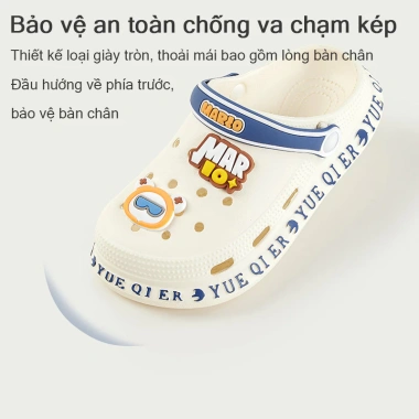 Dép Cross Đế Mềm Chống Trượt In Hình Mario Thời Trang Mùa Hè Cho Bé Trai Gái - Giá 155.519₫ 4
