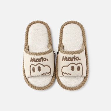 Dép lê vải lanh Mario khủng long cho bé trai – Trong nhà, chống mồ hôi, thoáng mát, 148k 10 Dép lê vải lanh Mario khủng long cho bé trai – Trong nhà, chống mồ hôi, thoáng mát, 148k 10