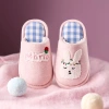 Dẹ́p Mario bông vải lanh bé gái thỏ hồng nhạt thêu khăn dễ thương Giá chỉ 186.900đ 5