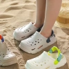 Dép Mario trẻ em màu kaki cross ruy băng, EVA mềm, giá 154.116₫ - giảm giá 4