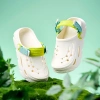 Dép Mario trẻ em màu kaki cross ruy băng, EVA mềm, giá 154.116₫ - giảm giá 6