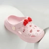 Dép Sục Đế Xuồng Mario Hình Nơ Bướm Cho Bé Gái Màu Hồng, Siêu Nhẹ, Mềm Mại, Chống Trượt Đi Biển Ngoài Trời 6