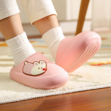 Dép trẻ em Cheerful Mario lông da không thấm nước, nhãn dán, lót lông cho chó nhỏ 6