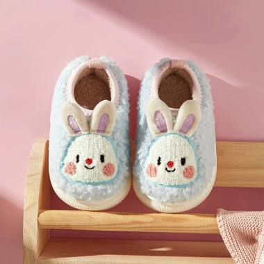 Dép trẻ em mùa đông Mario Gấu ấm áp lông nỉ, giày bé trai, bé gái, kèm túi xách