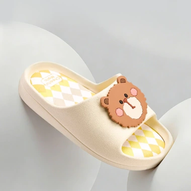 Dépp lê trẻ em Mario 4 tuổi - Gấu nhỏ họa tiết kim cương, đế EVA mềm, thời trang, giá ưu đãi 183.600₫