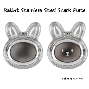Đĩa ăn nhẹ thép không gỉ 304 Bunny trẻ em - Thiết kế động vật dễ thương, sản xuất Hàn Quốc, giá ưu đãi 323k 2 Đĩa ăn nhẹ thép không gỉ 304 Bunny trẻ em - Thiết kế động vật dễ thương, sản xuất Hàn Quốc, giá ưu đãi 323k 2