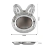 Đĩa ăn nhẹ thép không gỉ 304 Bunny trẻ em - Thiết kế động vật dễ thương, sản xuất Hàn Quốc, giá ưu đãi 323k 5