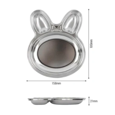 Đĩa ăn nhẹ thép không gỉ 304 Bunny trẻ em - Thiết kế động vật dễ thương, sản xuất Hàn Quốc, giá ưu đãi 323k 5 Đĩa ăn nhẹ thép không gỉ 304 Bunny trẻ em - Thiết kế động vật dễ thương, sản xuất Hàn Quốc, giá ưu đãi 323k 5