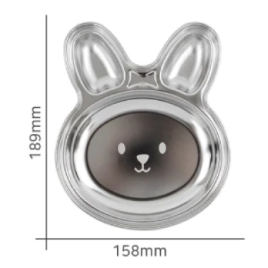 Đĩa ăn nhẹ thép không gỉ 304 Bunny trẻ em - Thiết kế động vật dễ thương, sản xuất Hàn Quốc, giá ưu đãi 323k 8 Đĩa ăn nhẹ thép không gỉ 304 Bunny trẻ em - Thiết kế động vật dễ thương, sản xuất Hàn Quốc, giá ưu đãi 323k 8
